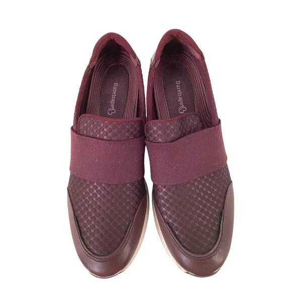 Cliff Wedge Sneakers by Baretraps Jamese Maroon Choose your size 9 - Picture 6 of 7